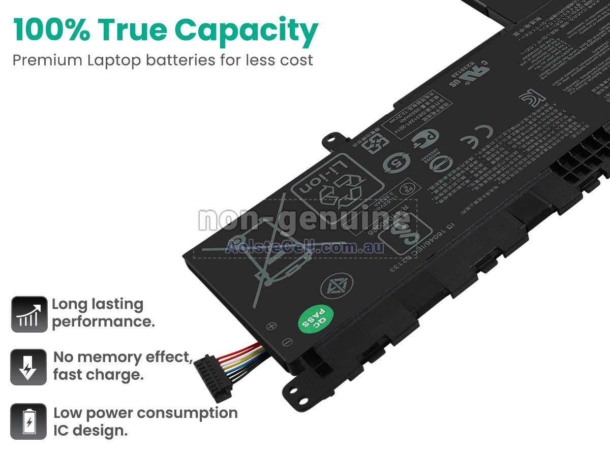 Replacement Asus B31N1629 battery