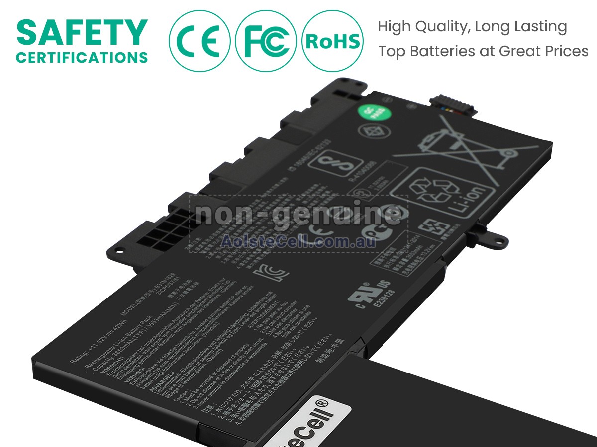 Replacement Asus B31N1629 battery