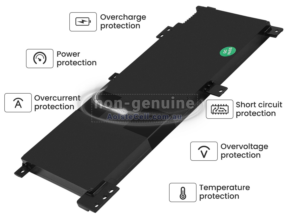 Replacement Asus VivoBook R457UQ battery