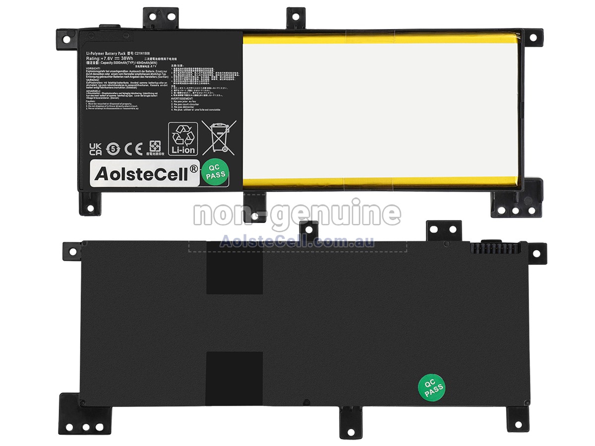 Replacement Asus VivoBook R457UQ battery