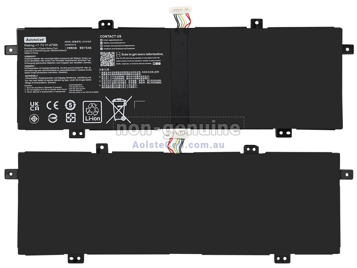 Replacement Asus ZenBook UX431FL-AM045T battery