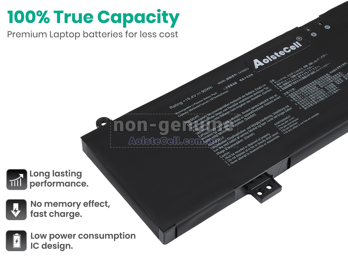 Replacement Asus Rog STRIX SCAR 17 G733ZS-KH026 battery