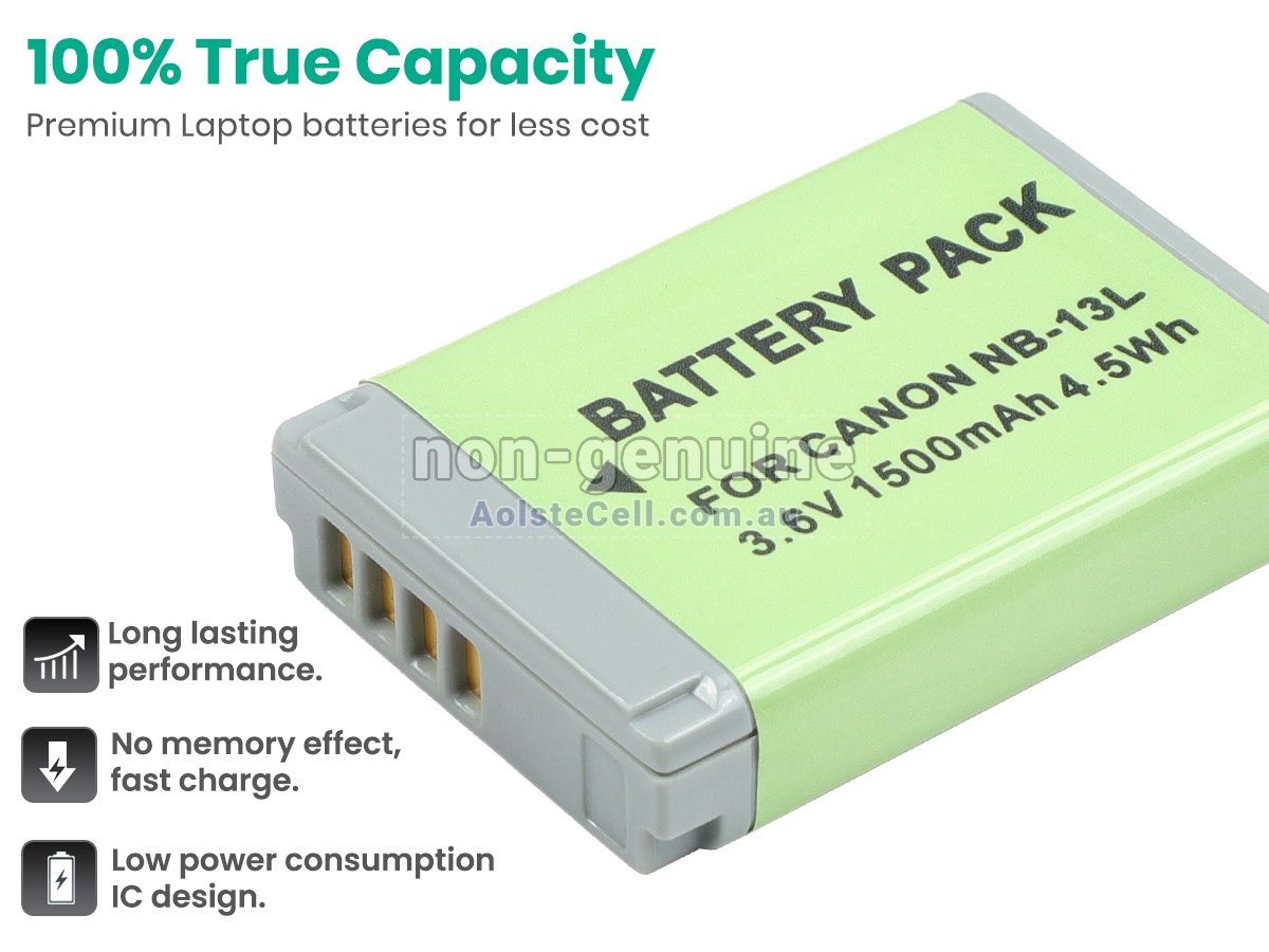 Replacement Canon 1717C004 PSG9X MARKII battery