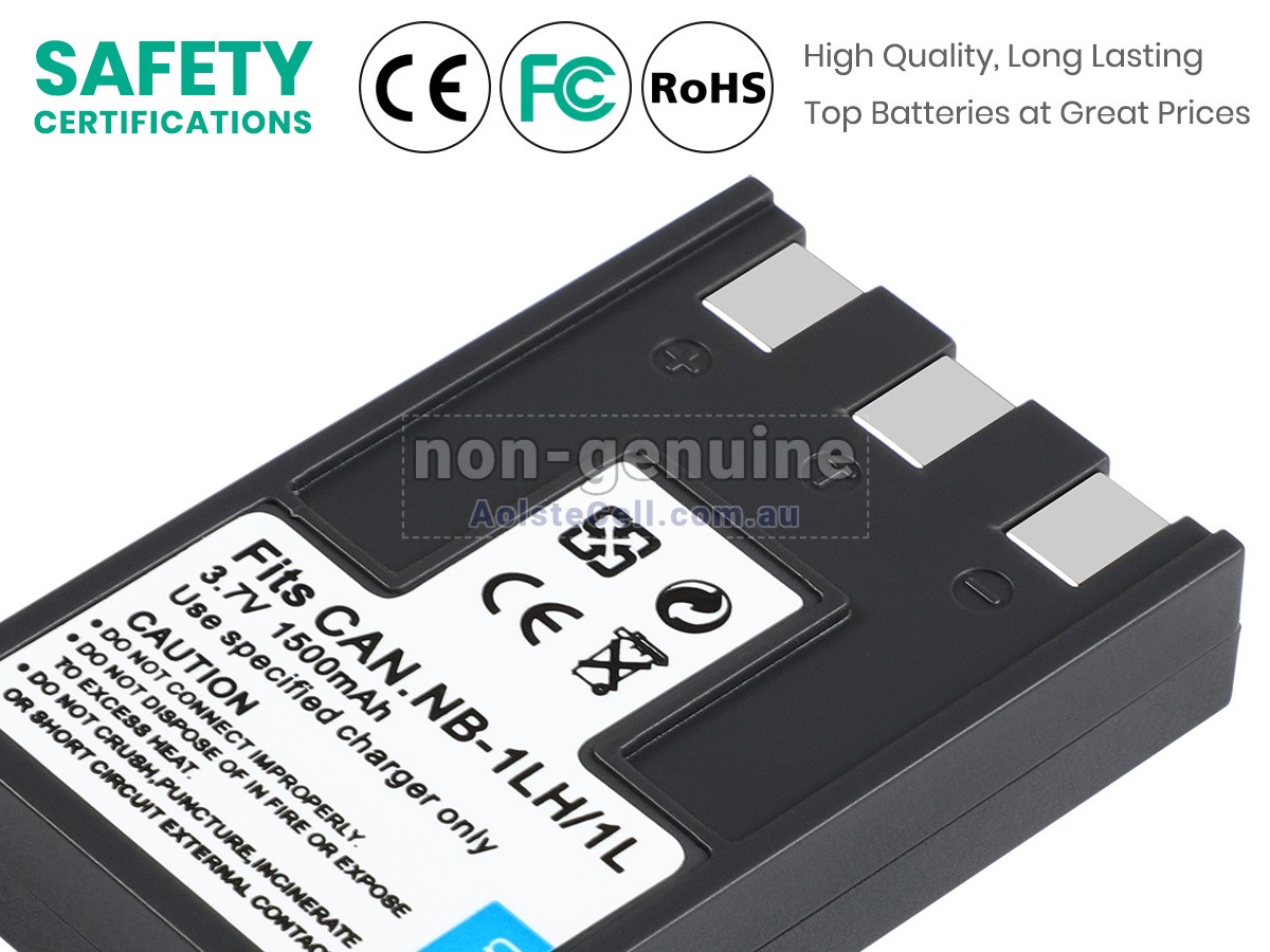 Replacement Canon POWERSHOT S300 battery