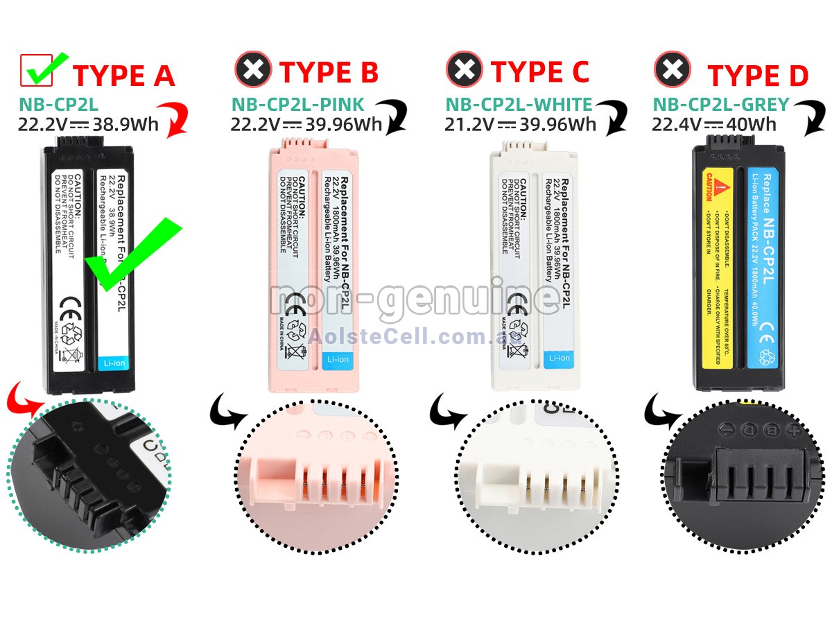 Replacement Canon NB-CP2L battery