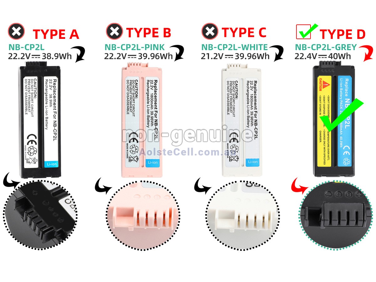 Replacement Canon NB-CP2L battery