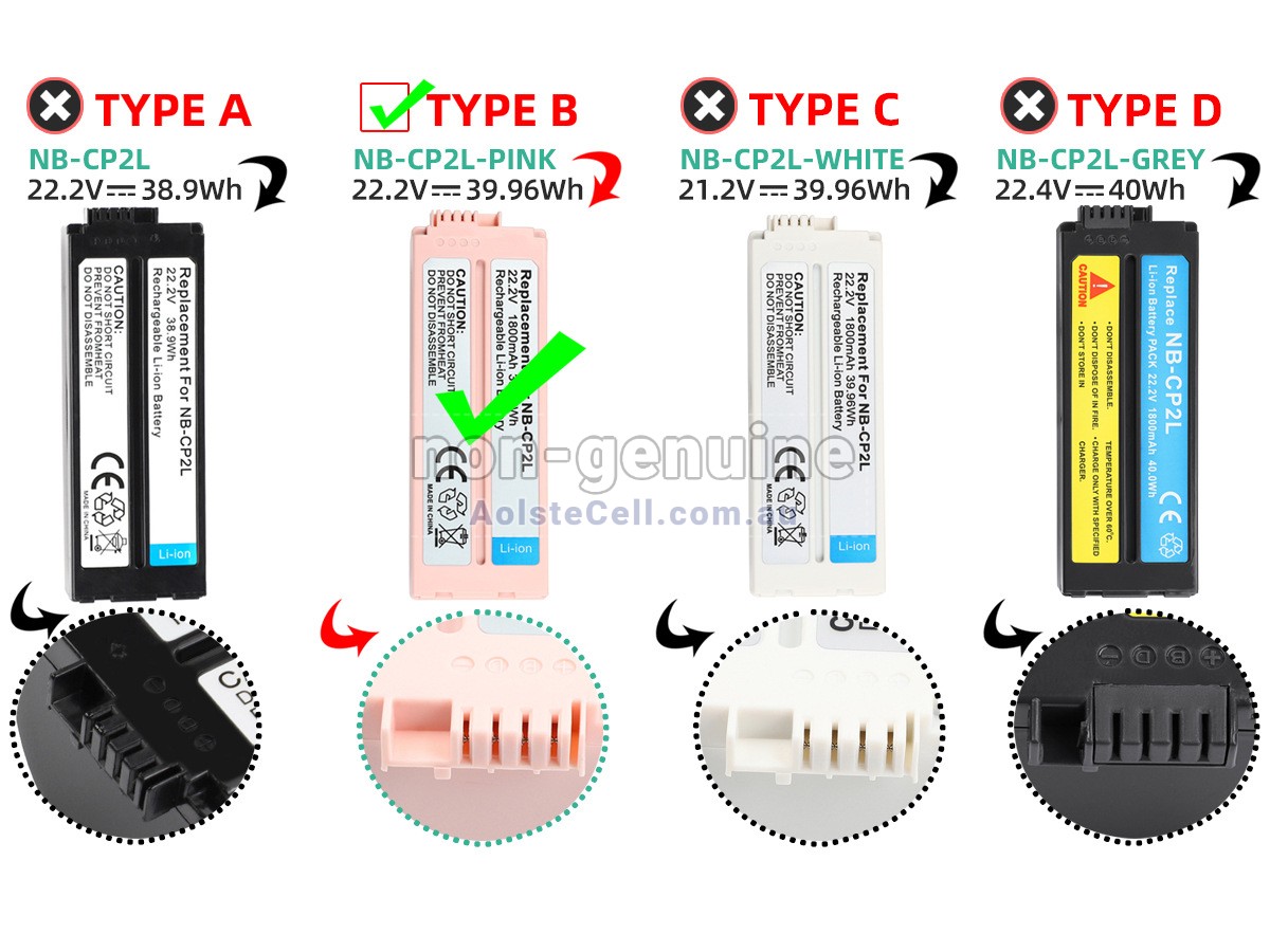 Replacement Canon NB-CP2L battery