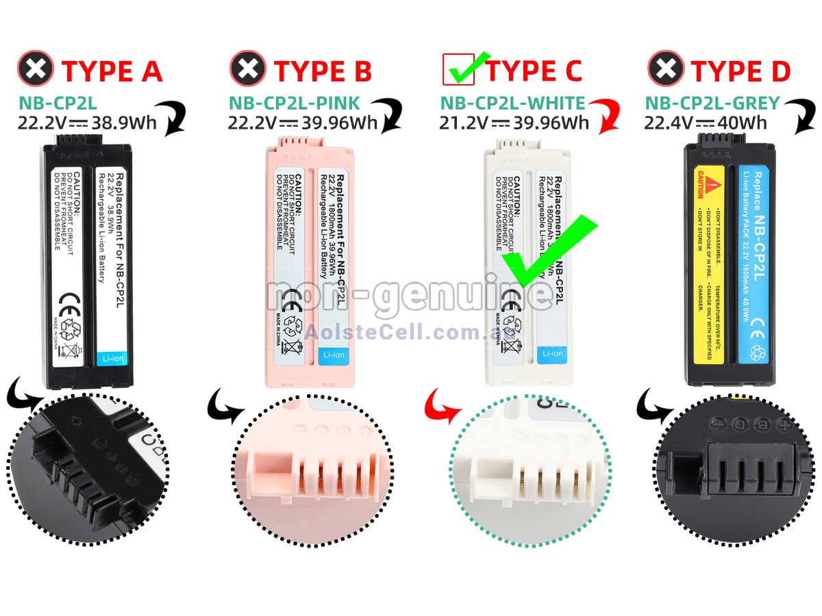 Replacement Canon NB-CP2L battery