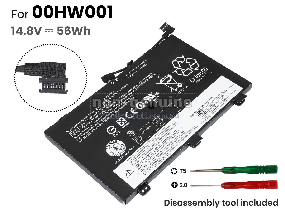 Replacement Lenovo ThinkPad S3 YOGA 14-20DM battery