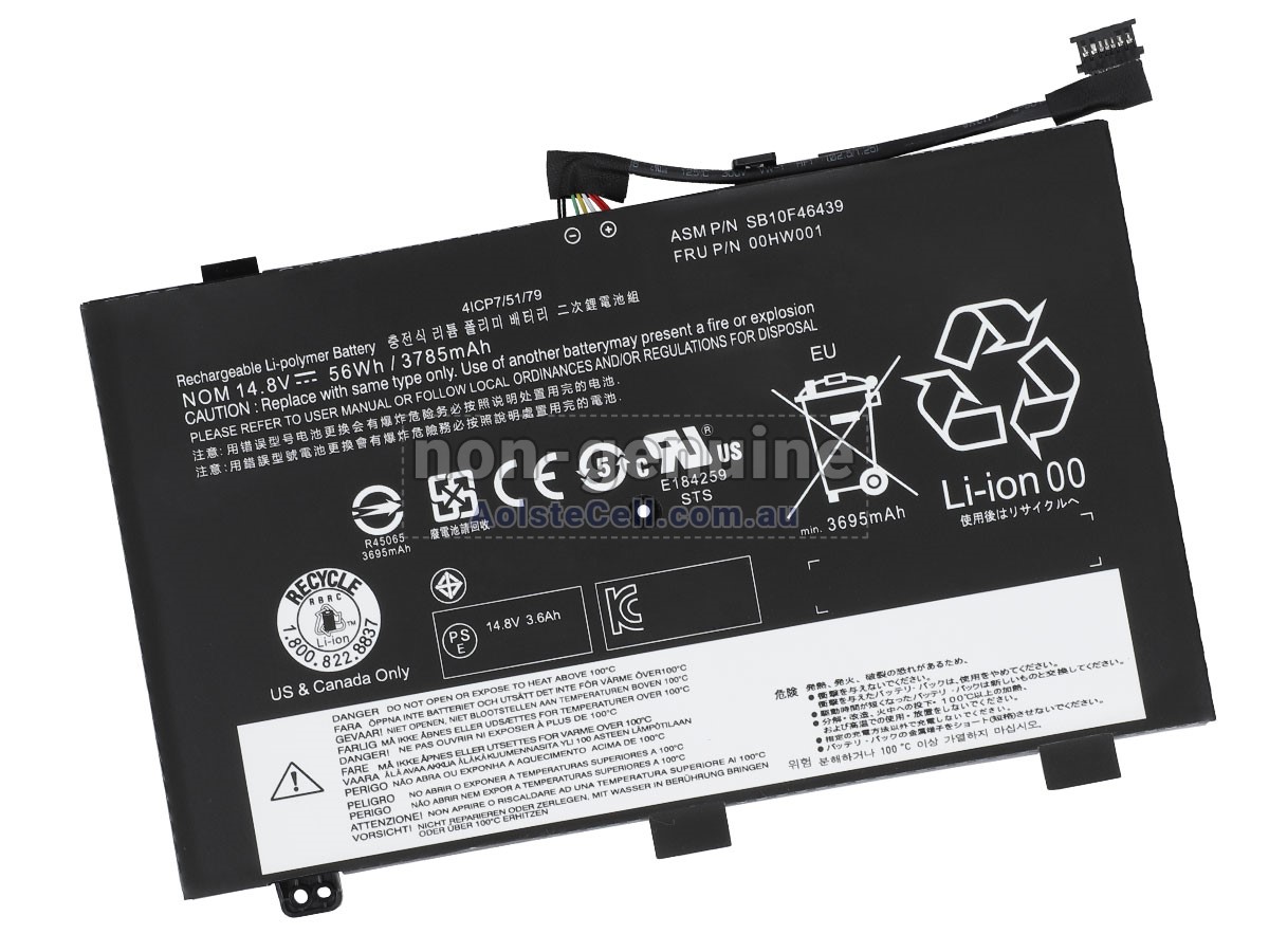 Replacement Lenovo ThinkPad S3 YOGA 14-20DM battery