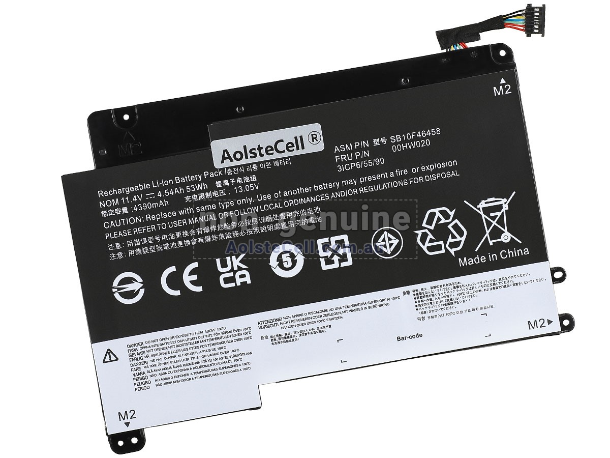 Replacement Lenovo 00HW020 battery