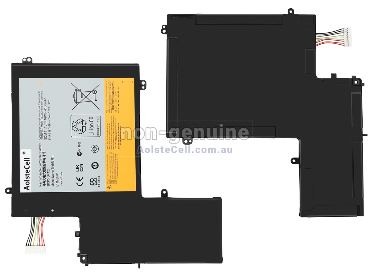 Replacement Lenovo L11M3P01(3ICP5/56/120) battery