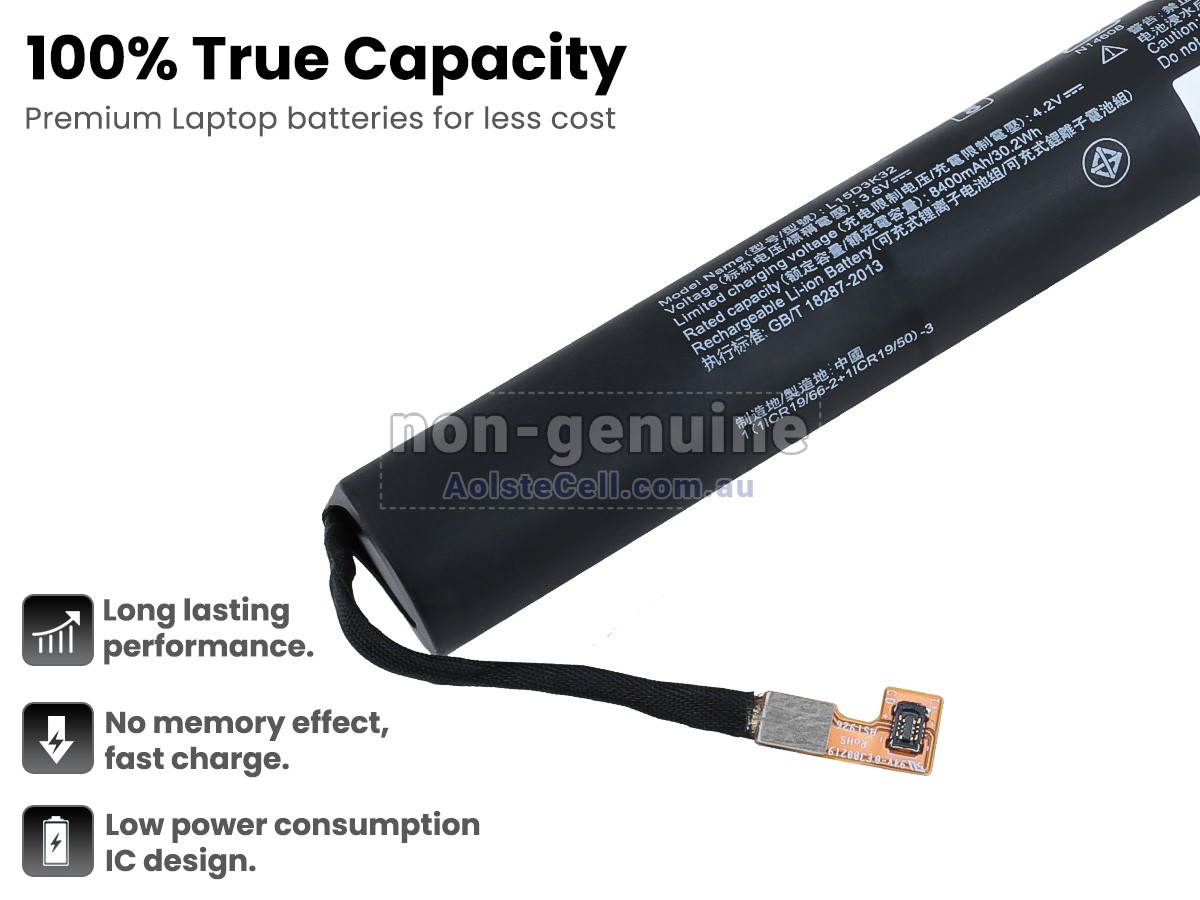 Replacement Lenovo YOGA TAB 3 10-YT3-X50L-ZA0J battery