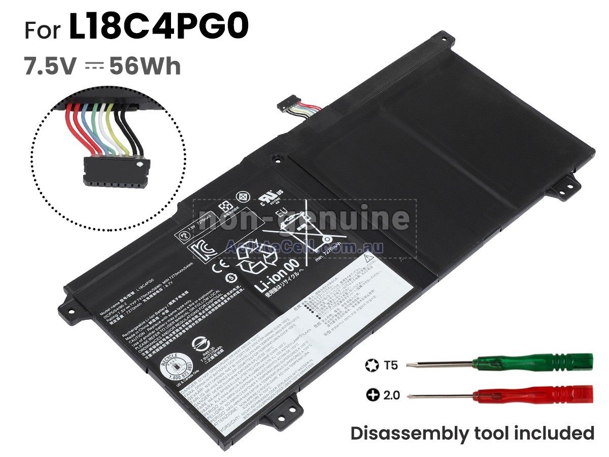 Replacement Lenovo L18M4PG0 battery