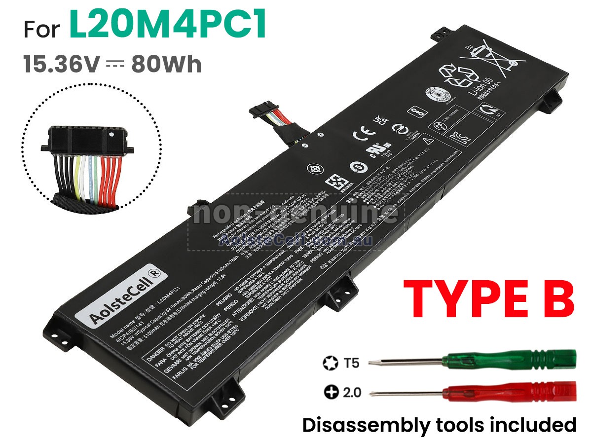 Replacement Lenovo LEGION 5-15ACH6H-82JU003LSB battery