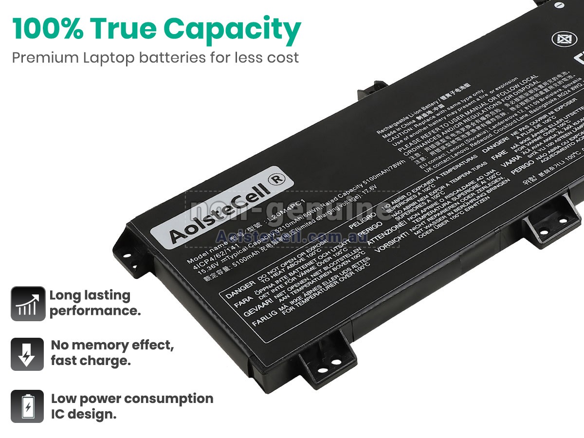 Replacement Lenovo LEGION 5-15ACH6H-82JU003LSB battery
