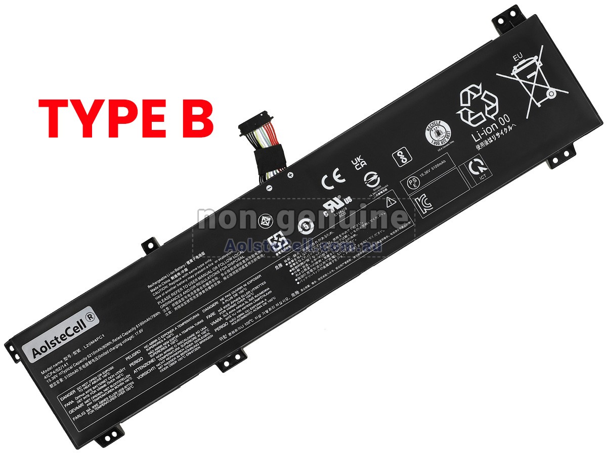 Replacement Lenovo LEGION 5-15ACH6H-82JU003LSB battery