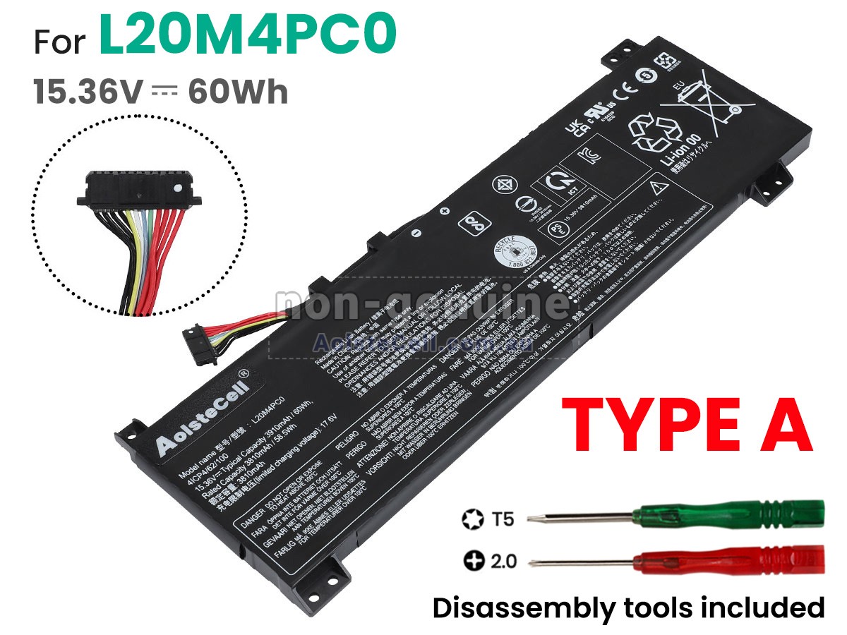 Replacement Lenovo LEGION 5-15ACH6H-82JU003LSB battery