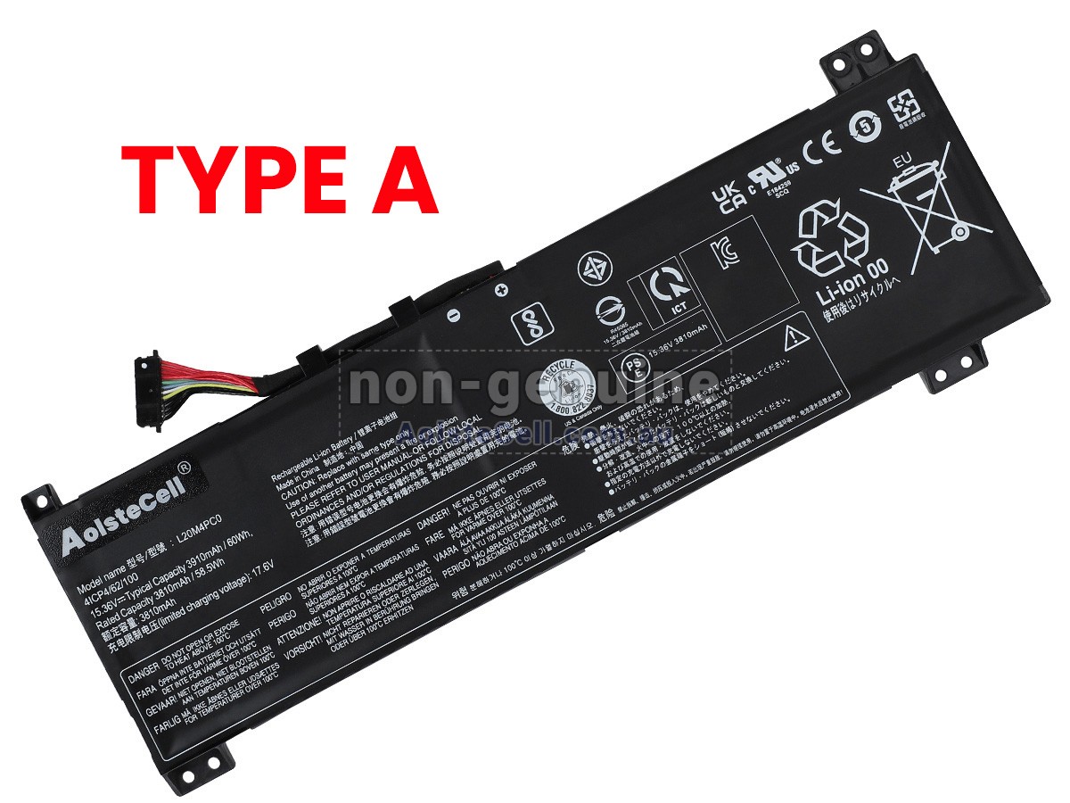 Replacement Lenovo LEGION 5-15ACH6H-82JU003LSB battery