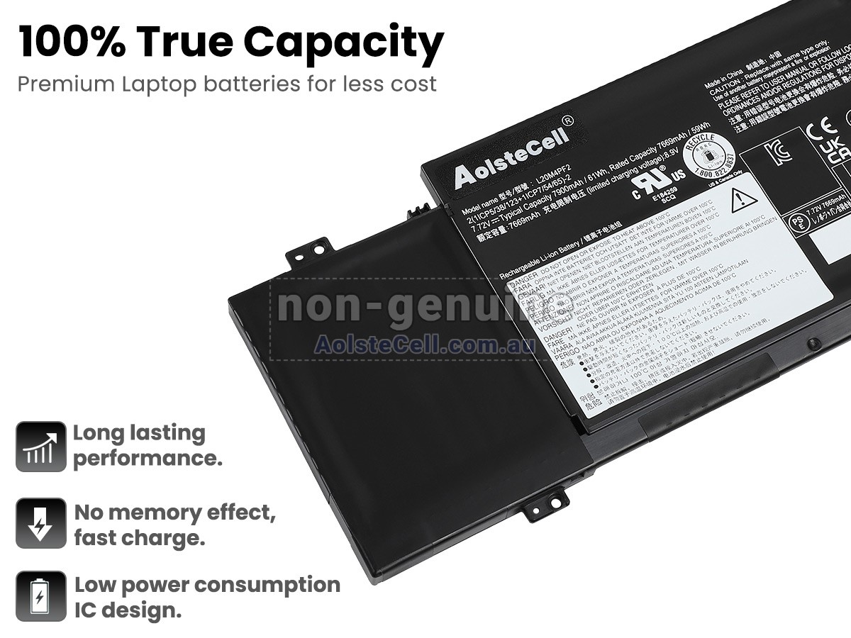 Replacement Lenovo YOGA SLIM 7 CARBON 14ACN6-82L0001MTA battery