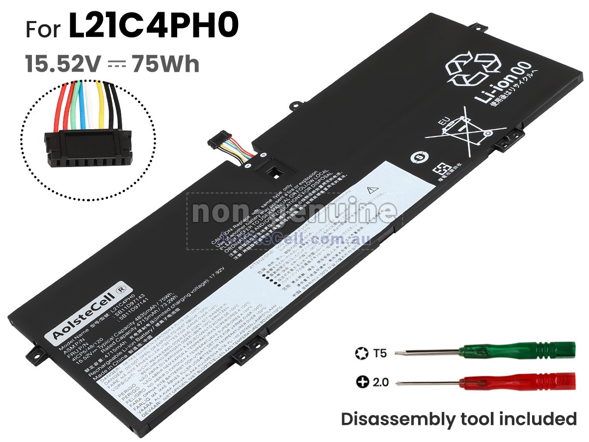 Replacement Lenovo YOGA 9 14IAP7-82LU008JLT battery