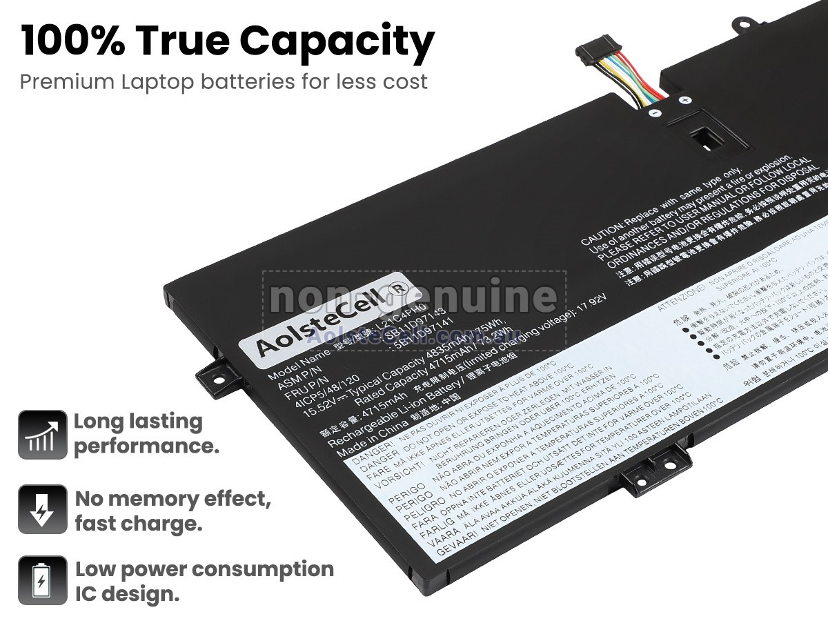 Replacement Lenovo YOGA 9 14IAP7-82LU008JLT battery