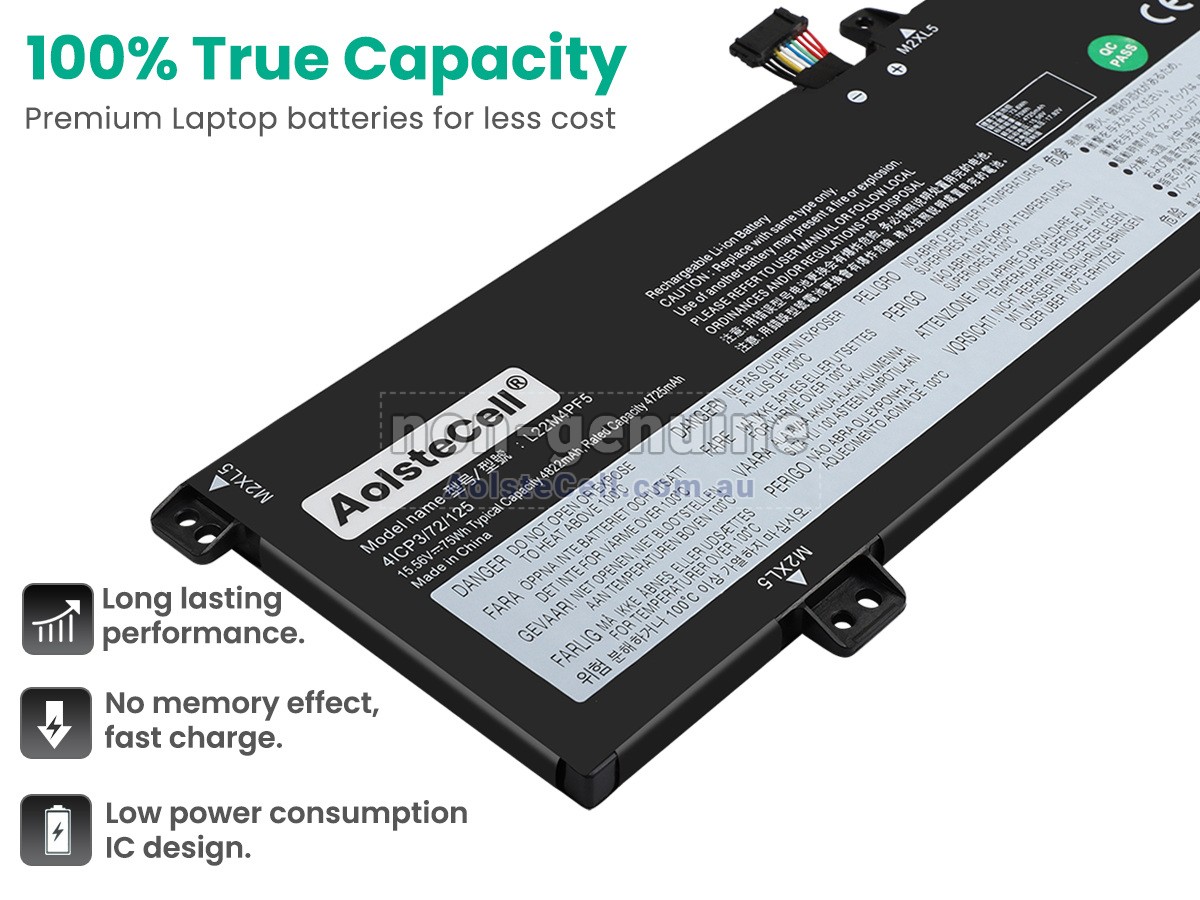 Replacement Lenovo L22C4PF5 battery
