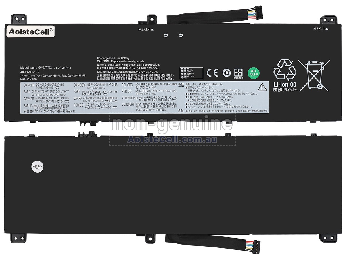 Replacement Lenovo YOGA 7 16ARP8-83BS001EFR battery