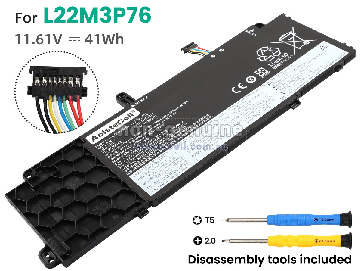 Replacement Lenovo L22B3P76 battery