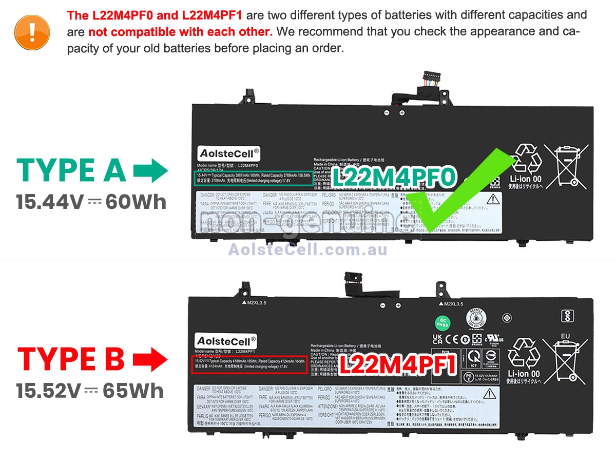 Replacement Lenovo YOGA SLIM 6 14IRH8-83E0003FRK battery