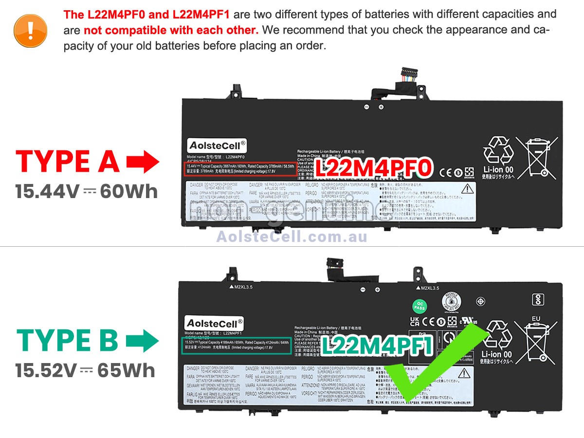 Replacement Lenovo YOGA SLIM 6 14IRH8-83E0003FRK battery