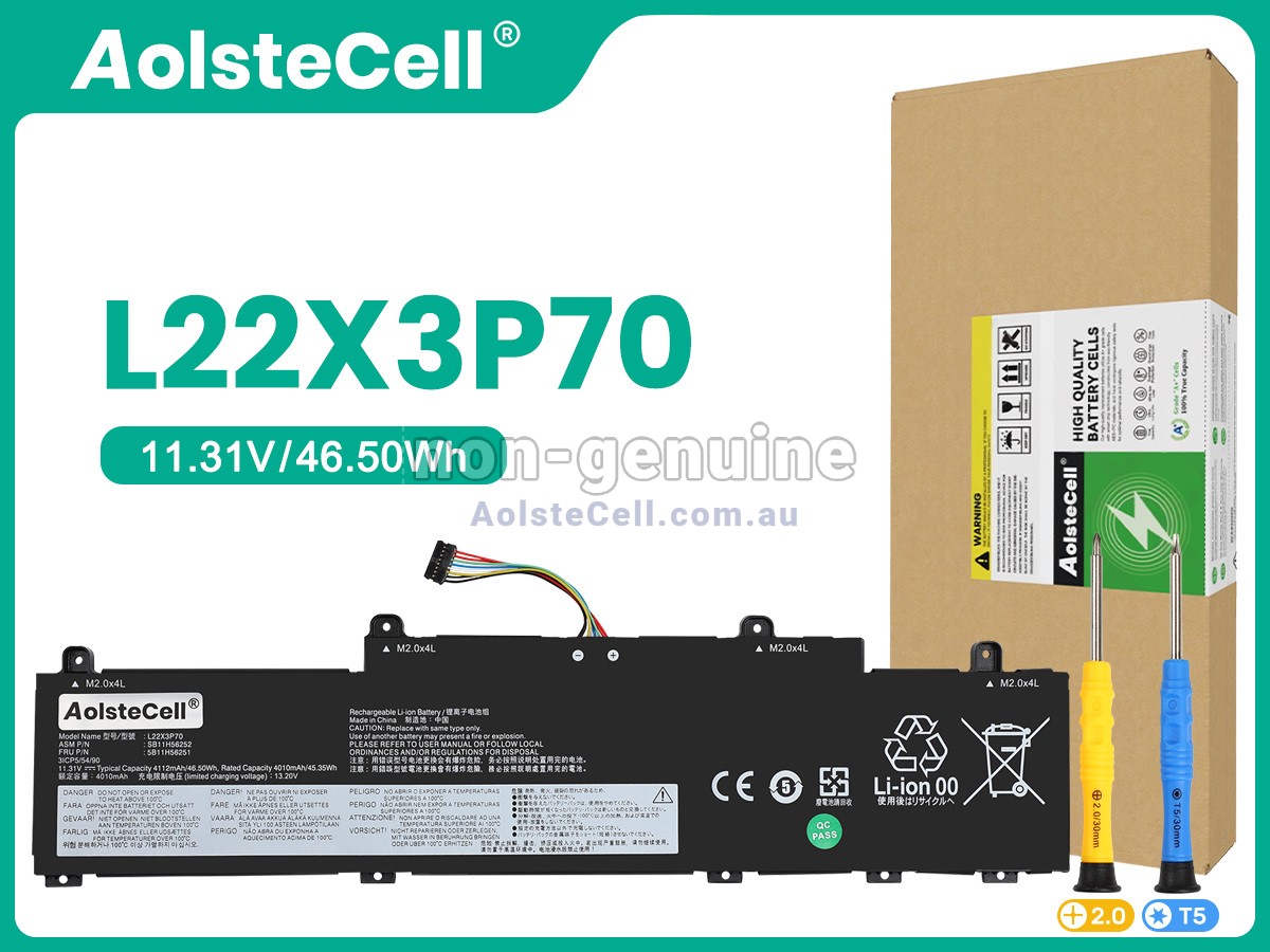 Replacement Lenovo L22X3P70(3ICP5/54/90) battery